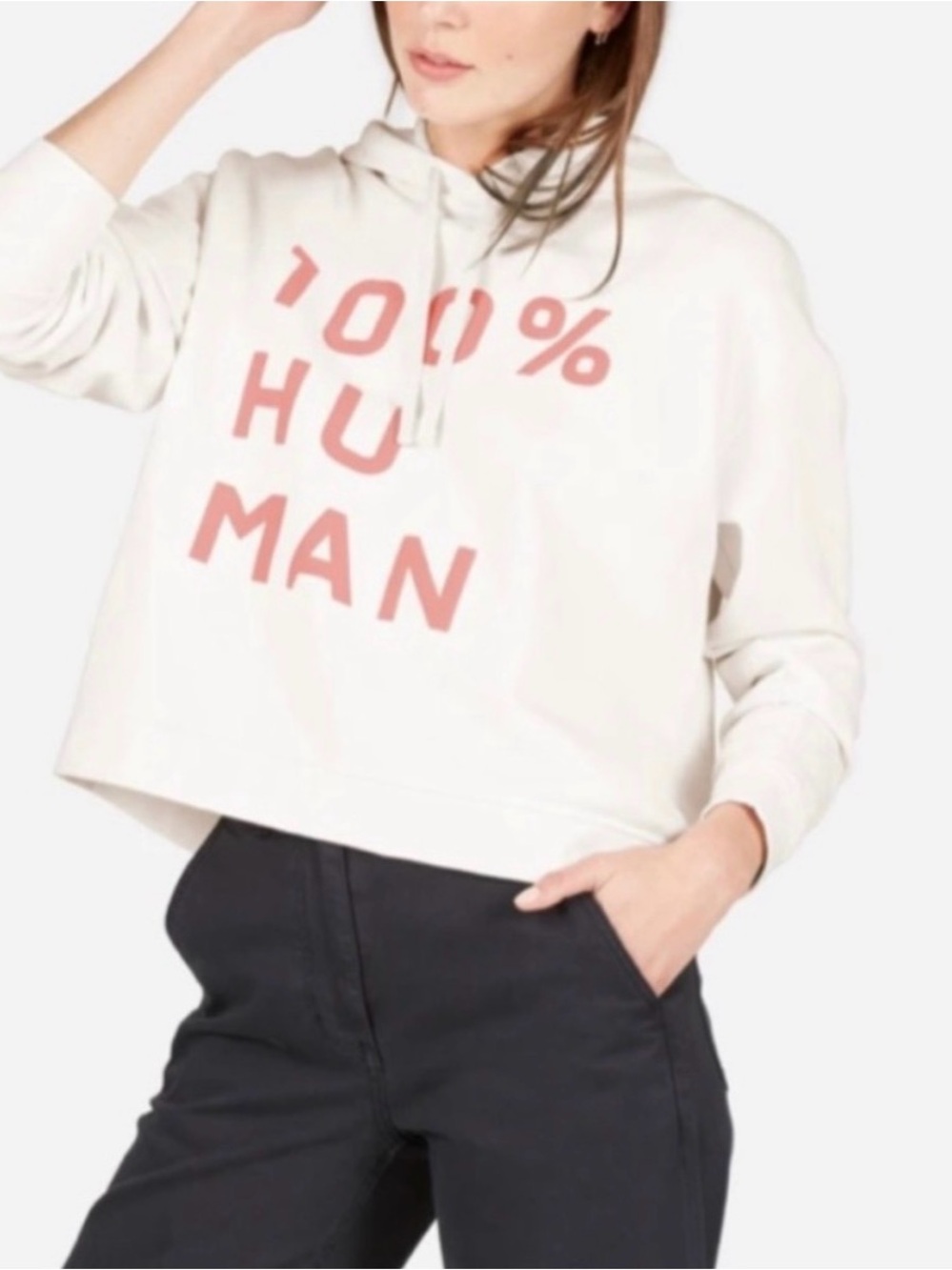 Sz L Everlane 100% HUMAN hoodie
